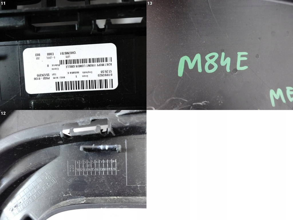 фото №12, Mercedes glb x247 amg 19- спойлер решётка решётка радиатора w бампер перед