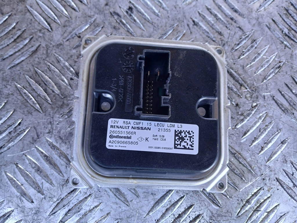 фото №1, Renault koleos ii clio v модуль перетворювач світла 260551566r 2022r