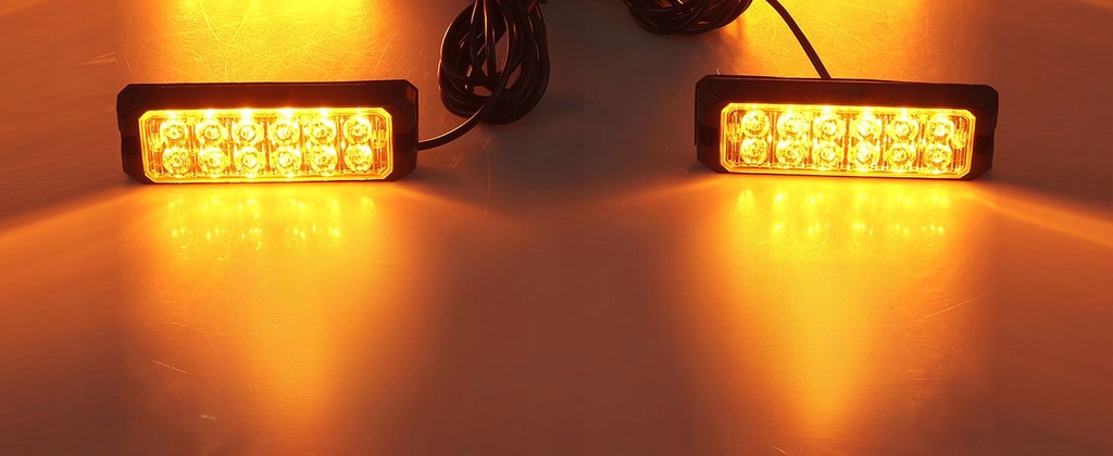 фото №9, Лампы предупредительные led эвакуатор pomoc stroboskopy kogut do решётка pomaraćzowe