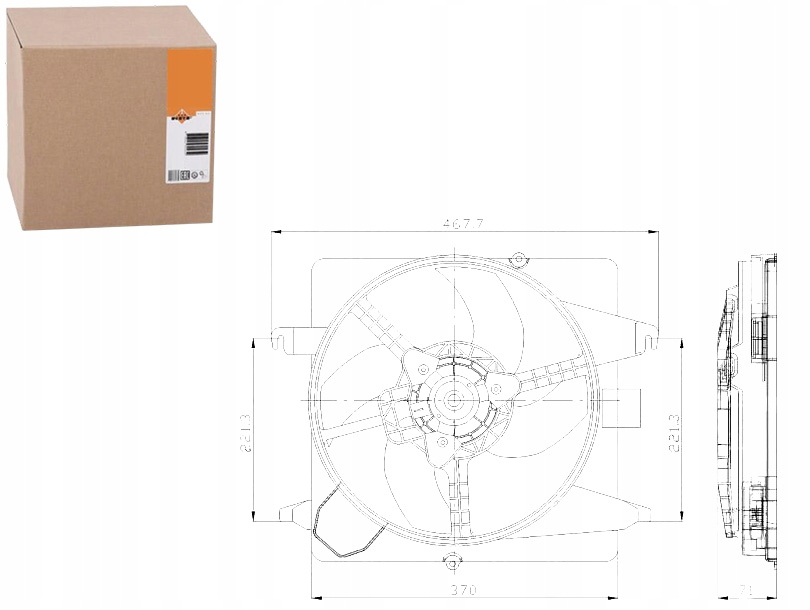 фото №6, Вентилятор радіатора ford ka street ka 96-08