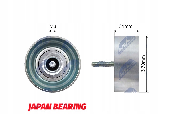 фото №2, Nty ролик натяжителя ремень клиновой chevrolet captiva captiva sport