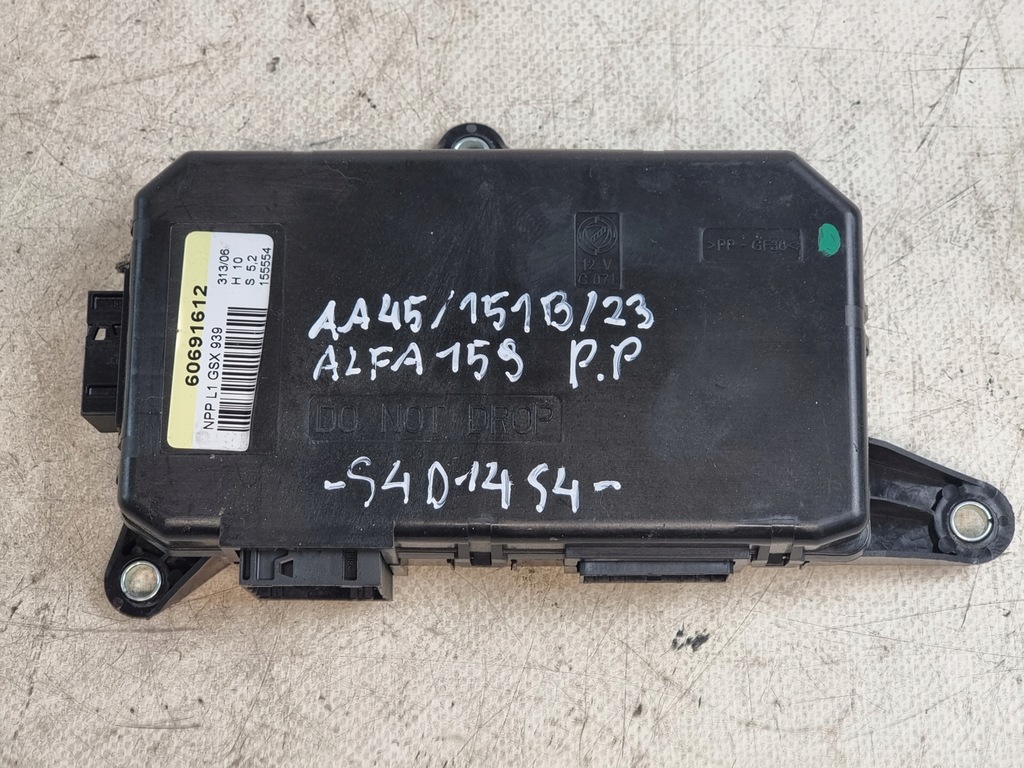 фото №1, Модуль дверь alfa romeo оригинальный номер 60691612