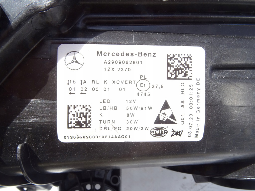 Фара фара mercedes w290 amg gt multibeam led Зі Шроту