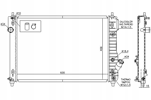 фото №12, Радиатор wody nissens 616904