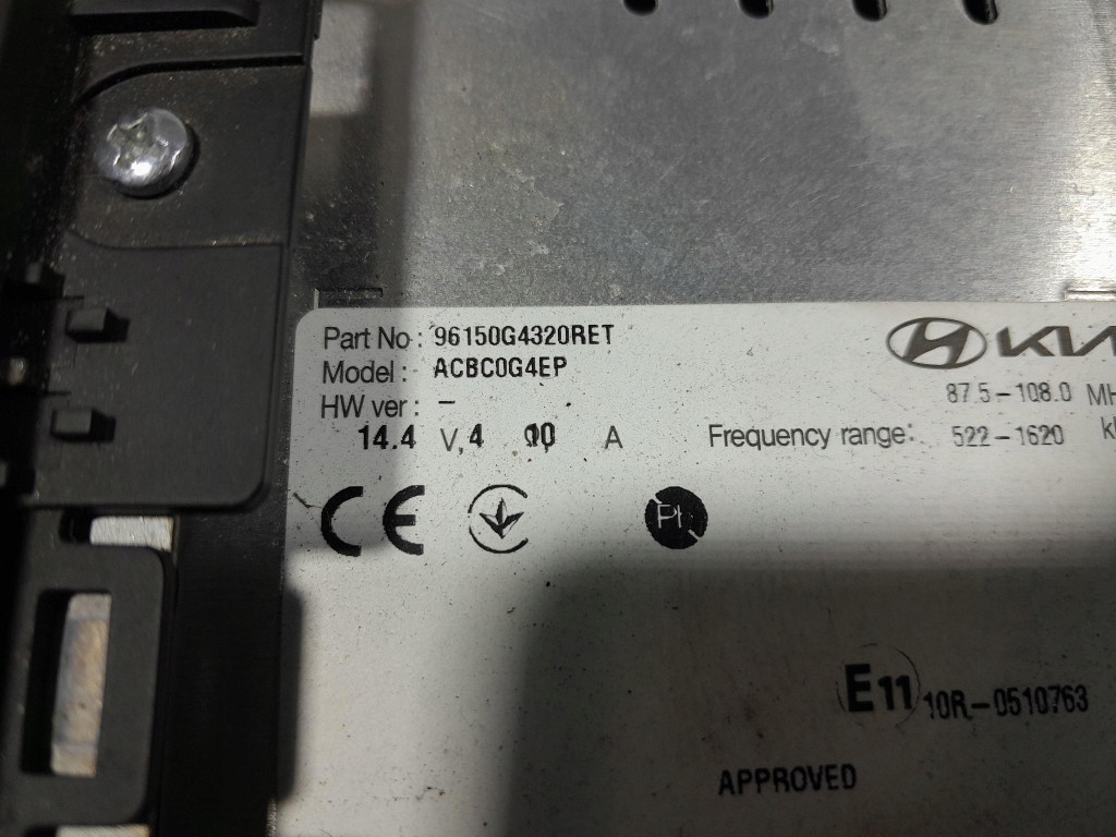 Hyundai i30 3 рестайлинг  радио заводской bluetooth 96150-g4320 Оригинал