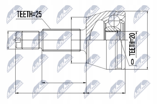 фото №2, Шарнір зовнішній ford ka 1.3 96-.1.6 03-.
