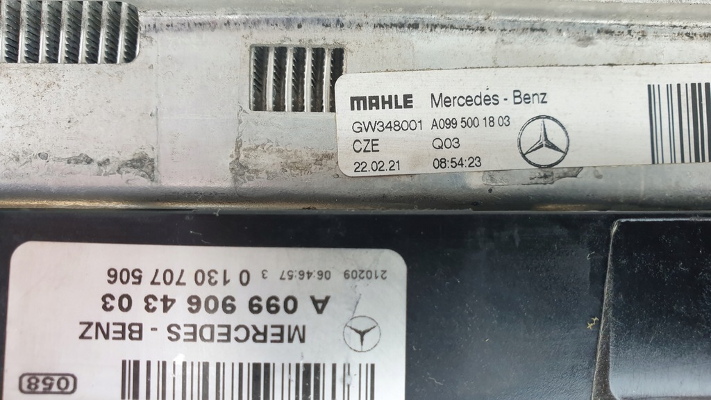 фото №9, Mercedes w253 glc 19- комплект радіатор оригінал