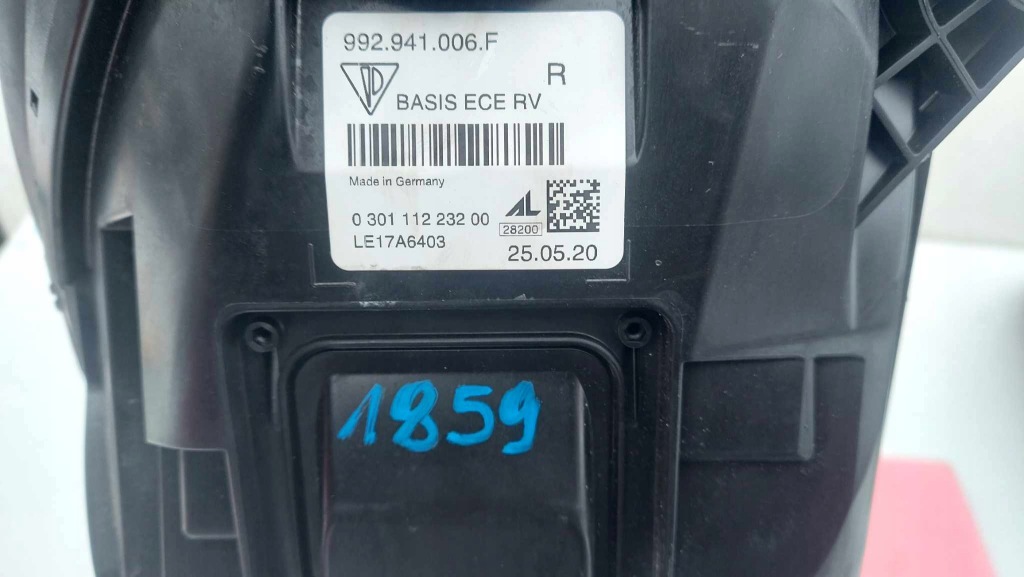 фото №14, Porsche carrerra 911 992 лампа левая правая перед передняя full led 1859