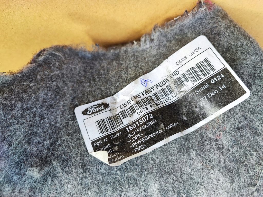 фото №8, Ford mondeo mk5 обшивка коврик левая перед anglik