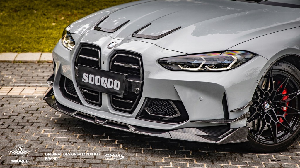 фото №9, Карбонова накладка спойлер спліттер перед bmw g80 g81 g82 g83 sq style