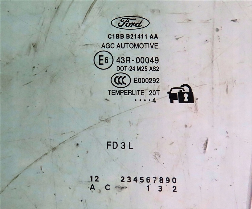 фото №2, Скло двері передня ліва ford fiesta mk7 3 двері 2008-2017 rok 2014