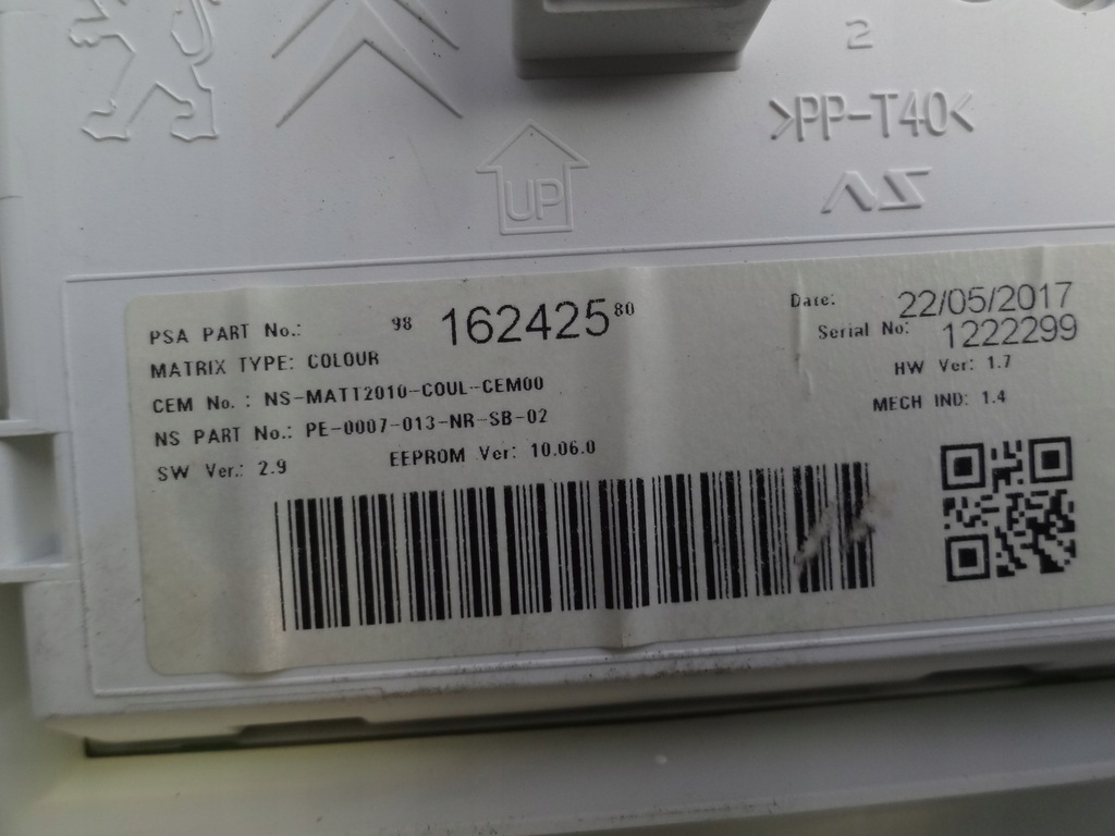 фото №7, Peugeot 2008 2017 1,6 ad-blue счетчик приборы europa 9816242580 оригинал