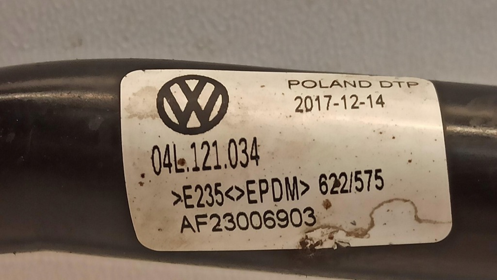 фото №4, Vw transporter t6 труба шланг wody 04l121034