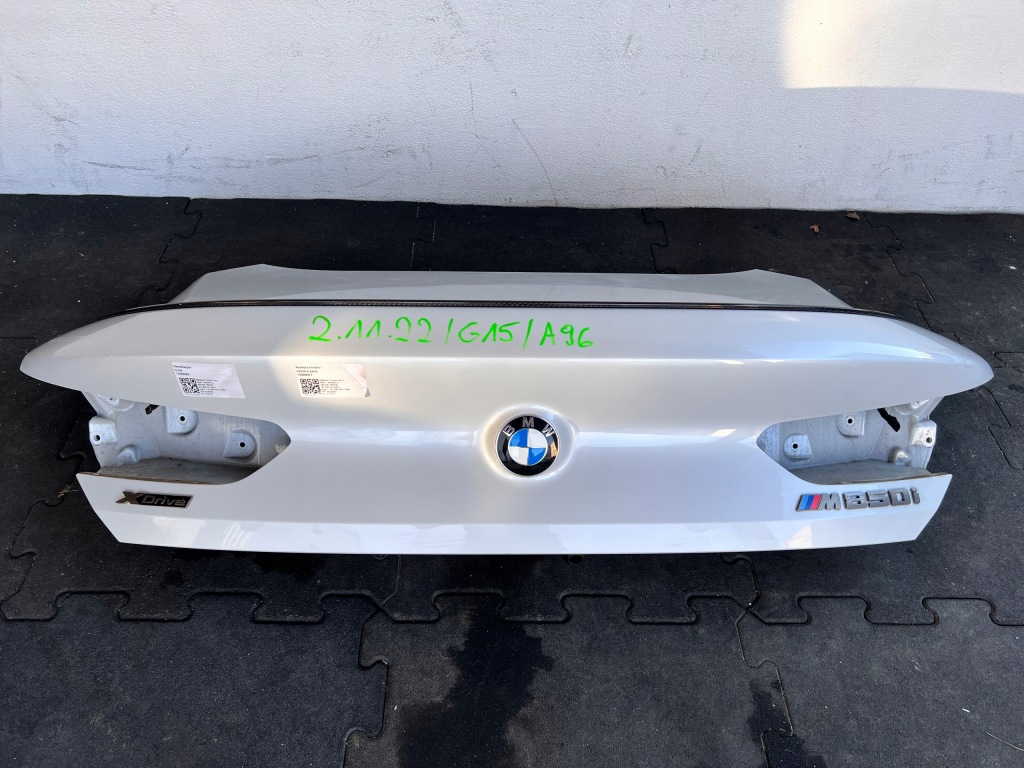 фото №1, Крышка багажника задняя задняя bmw 8 g15 цвет a96 карбон