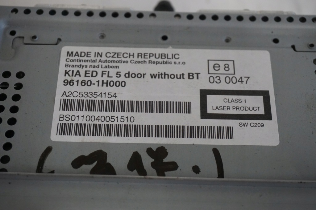 фото №3, Kia ceed i lift радіопрогравач cd 2010rok 96160-1h000