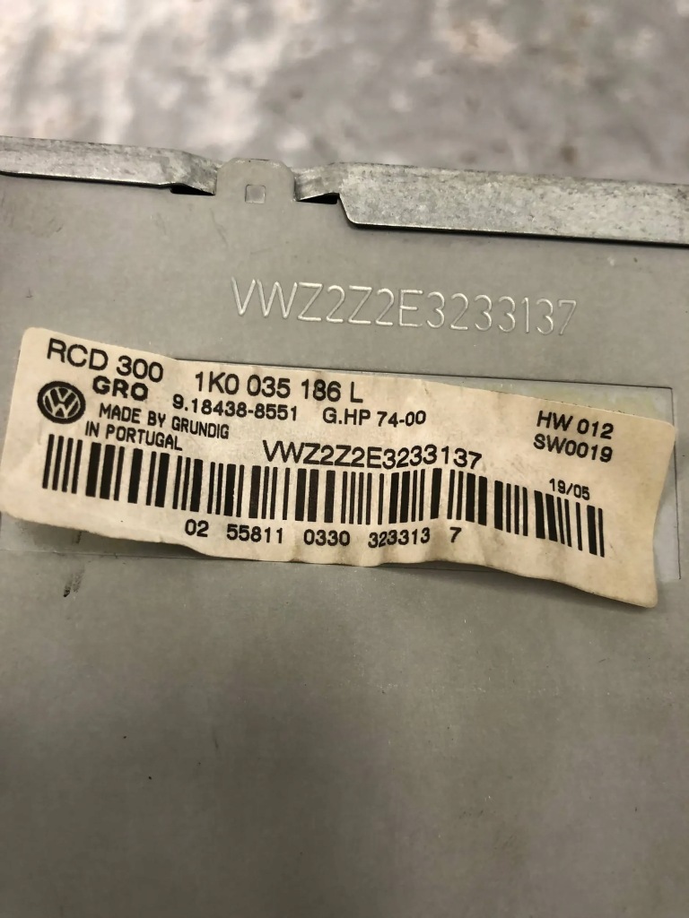 фото №7, Радио cd vw touran 1k0035186l