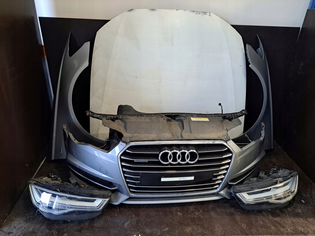 фото №7, Audi a6 c7 4g kompletny перед капот бампер радіатор ксенон led lx7p