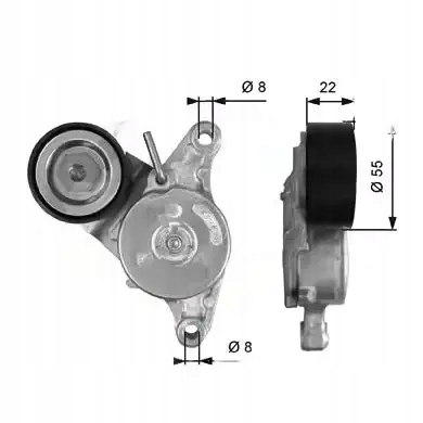 Купить Натяжитель ремень клиновой многоручейковый t39392