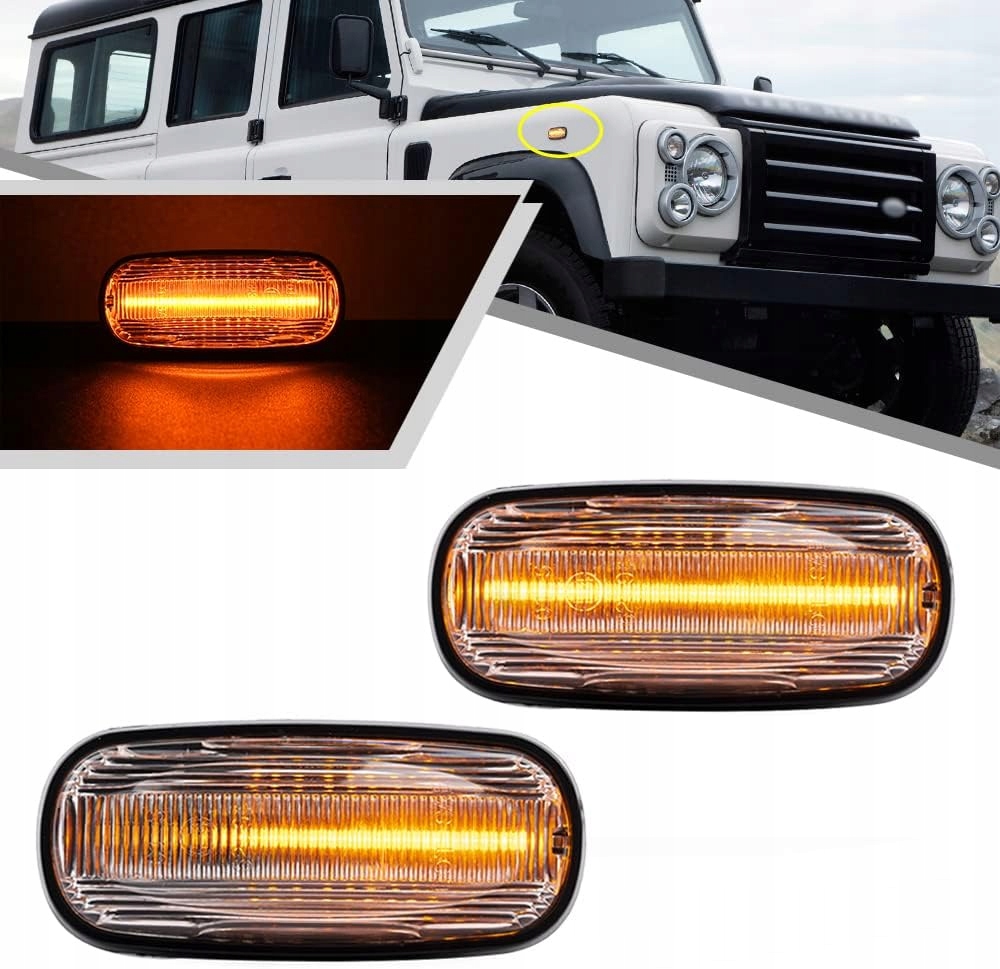 фото №1, Dynamic led поворотники land rover discovery 2 freelander defender