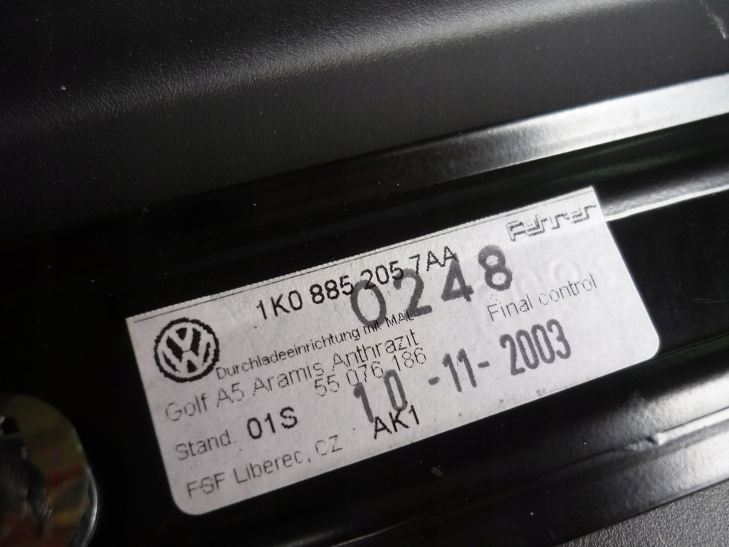 фото №13, Подлокотник задняя vw golf v vi jetta v чёрный