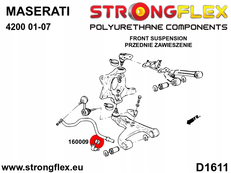 Втулка стабилизатора передний / заднего maserati ferrari 348 89-95 26mm Цена