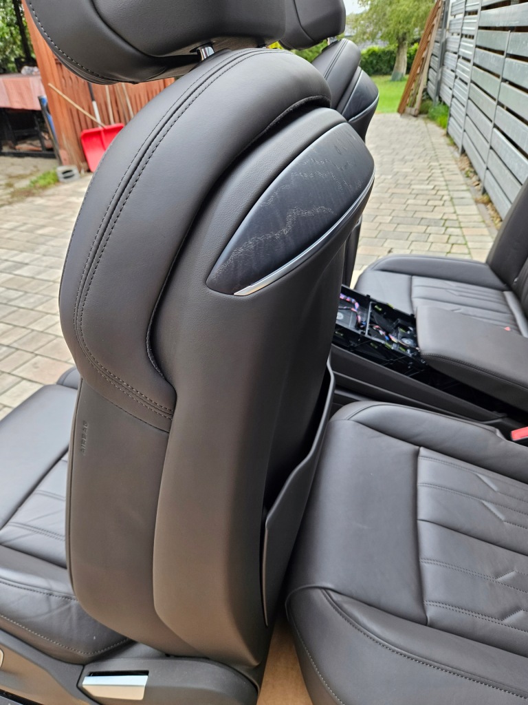 фото №12, Audi a8 d5 4n long сиденья заднее сиденье подлокотники обивка обшивки кожа коричневый