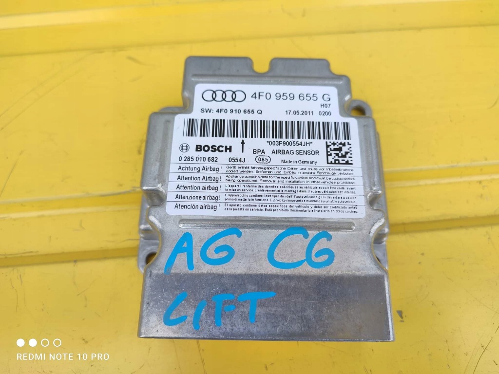 фото №1, Audi a6 c6 датчик модуль подушка безпеки 4f0959655g