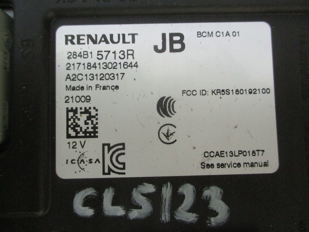 фото №6, Renault clio v captur ii бортовой компьютер набор стартовый 1.0 tce 19-24 rok