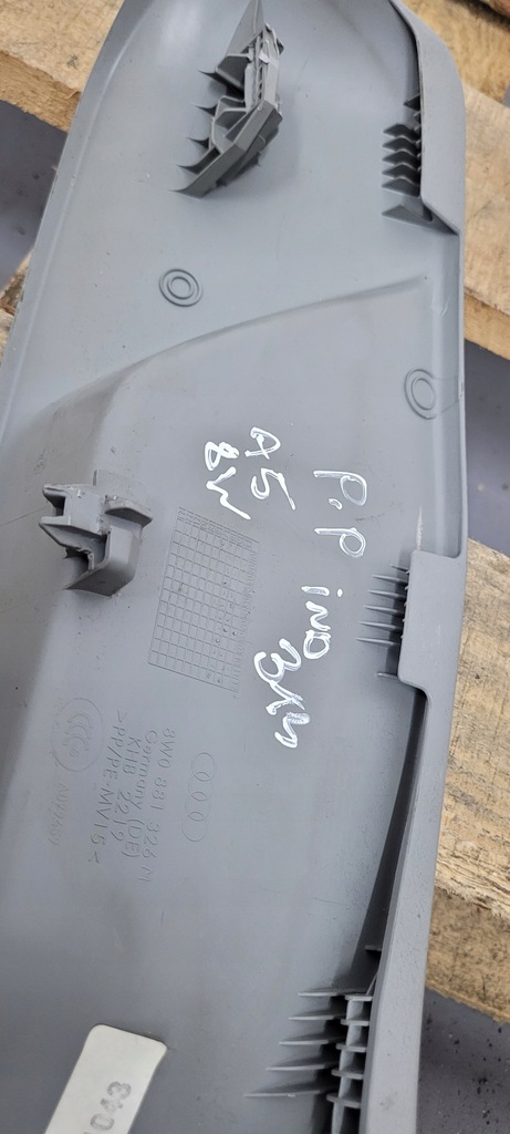 фото №11, A5 8w защита каркас сиденье правый перед leather milano felsgrau a4 b9 8w