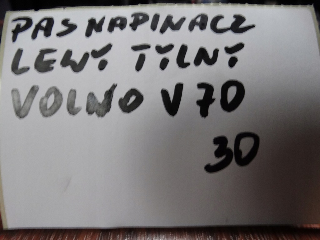 фото №4, Idealny pas натягувач лівий задня volvo v70 1