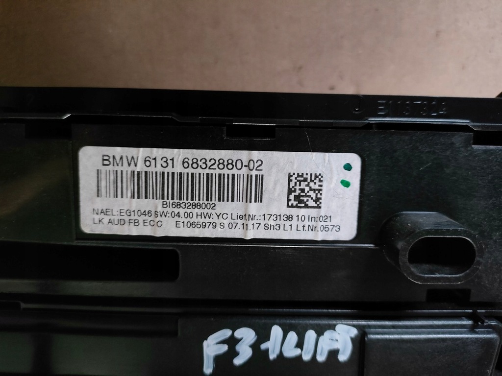 фото №6, Bmw f30 f31 lift панель кондиционера 6832880