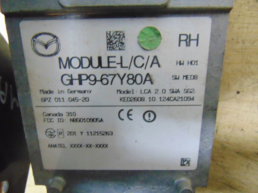 фото №9, Модуль радар правий задня mazda 6 gj 2012- ghp9-67y80a