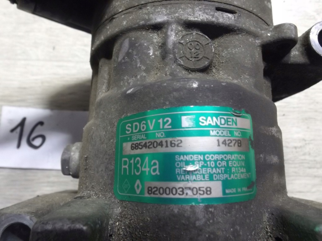 фото №2, Компрессор компрессор кондиционера renault clio ii 8200037058