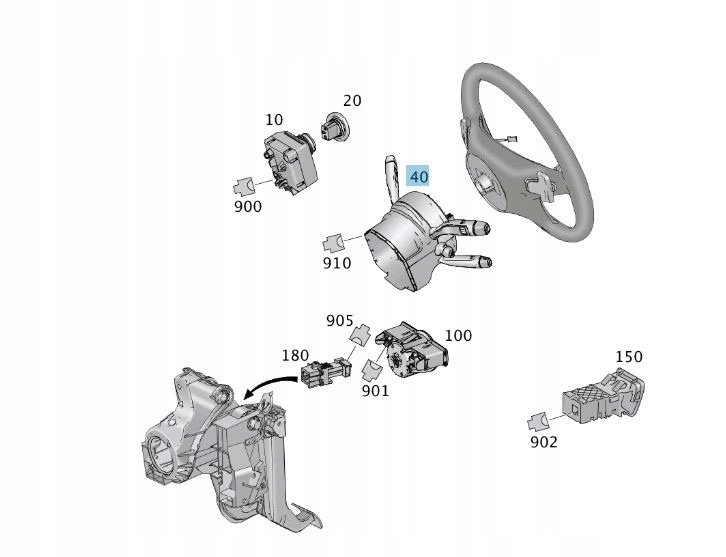 фото №1, Перемикач pod повітропровід mercedes ml/gle