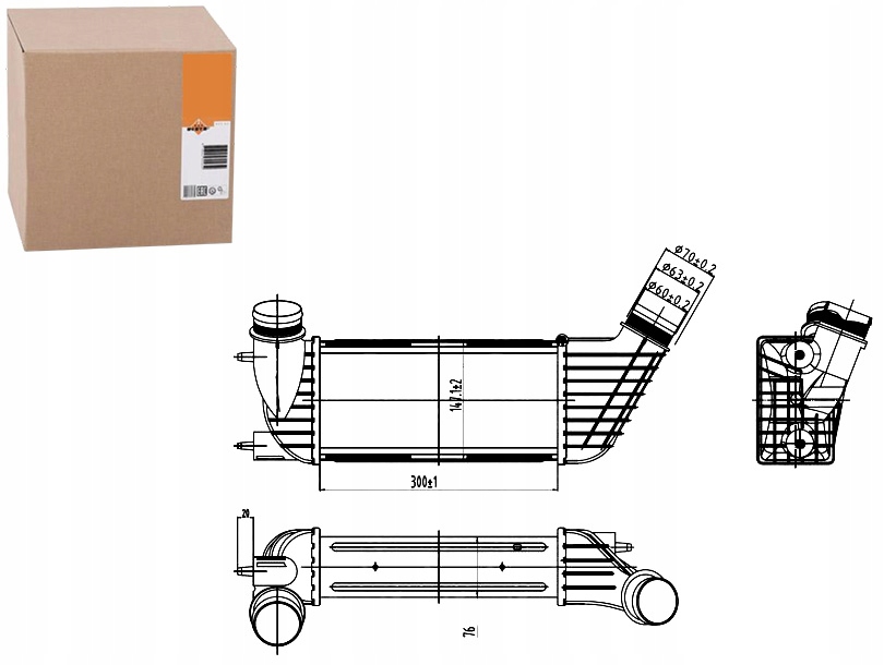 Купити Nrf 30192 радіатор повітря наддувний