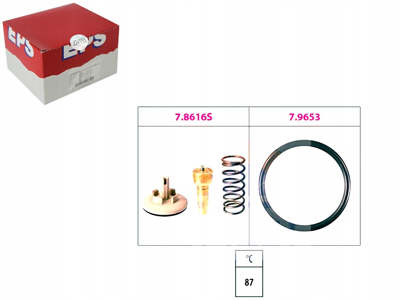 фото №1, Термостат vw 87c golf polo eps