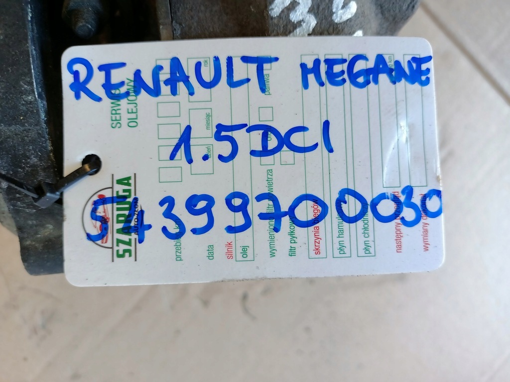 фото №6, Турбонагнетатель renault megane 1.5dci 54399700030