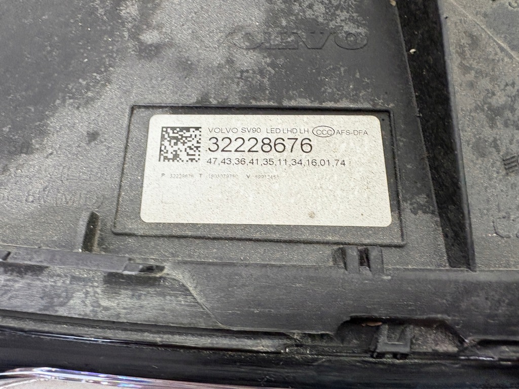 фото №9, Volvo s90 v90 лампа левая передняя левый перед full led mid 32228676