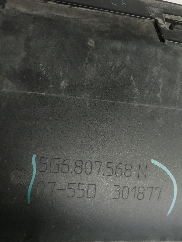 фото №13, Vw golf vii 5g диффузор спойлер r-line накладка dół 5g6807568n