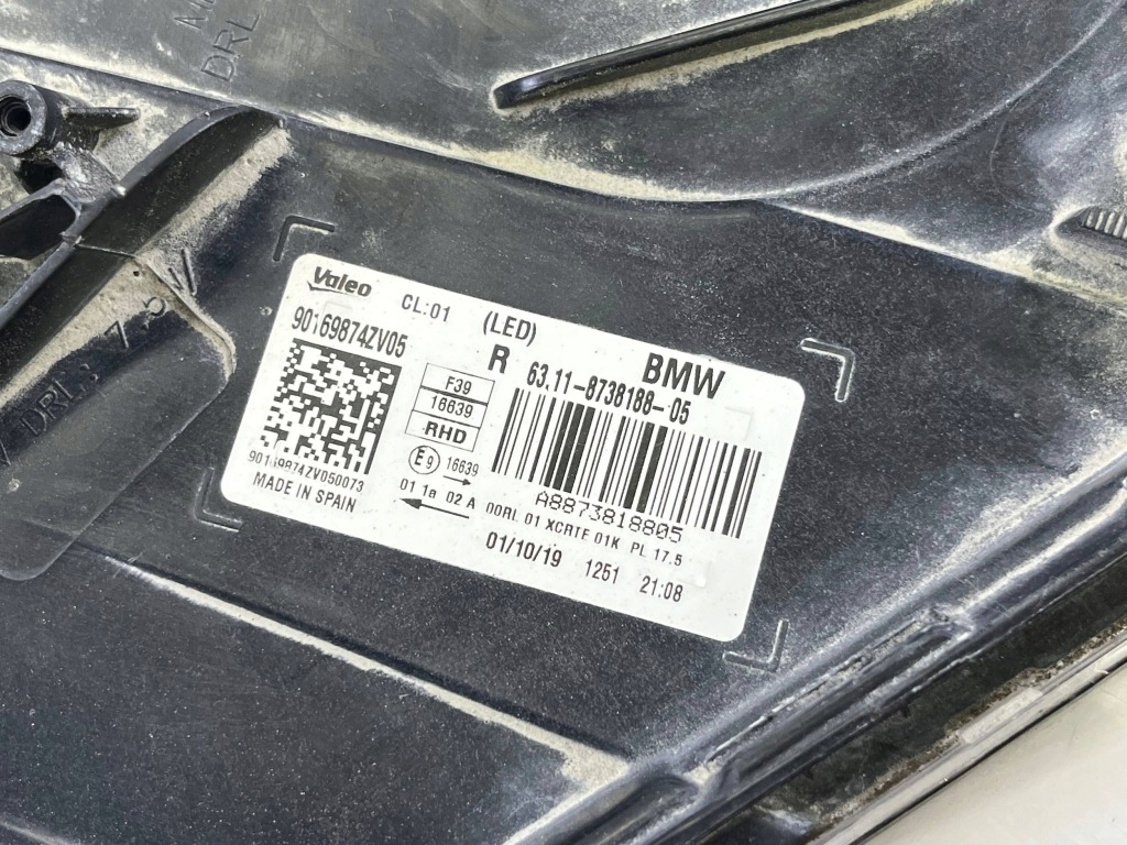 Фара правий перед led bmw x2 f39 англієць  8738188 Оригінал