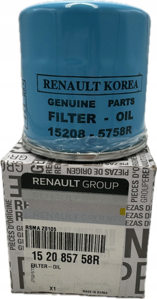 фото №1, Фильтр масла logan sandero 1.6 sce oryg 152085758r