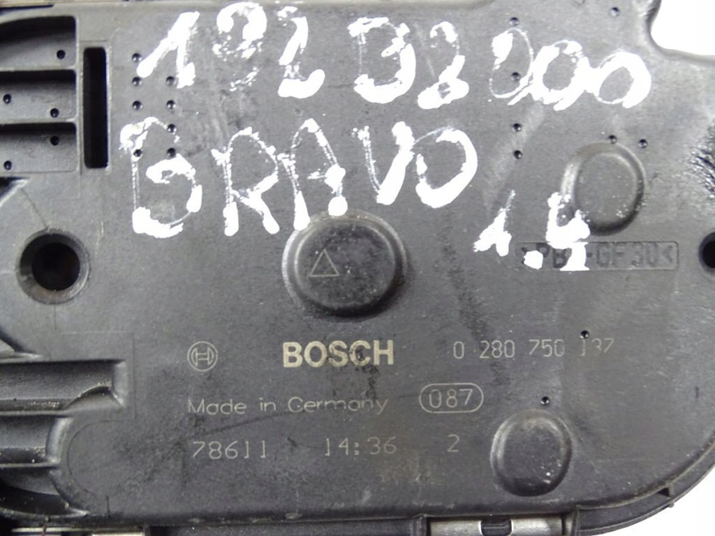 фото №12, Дросельна заслінка fiat bravo ii punto grande tipo ii 1.4t-jet 120km 140km 150km