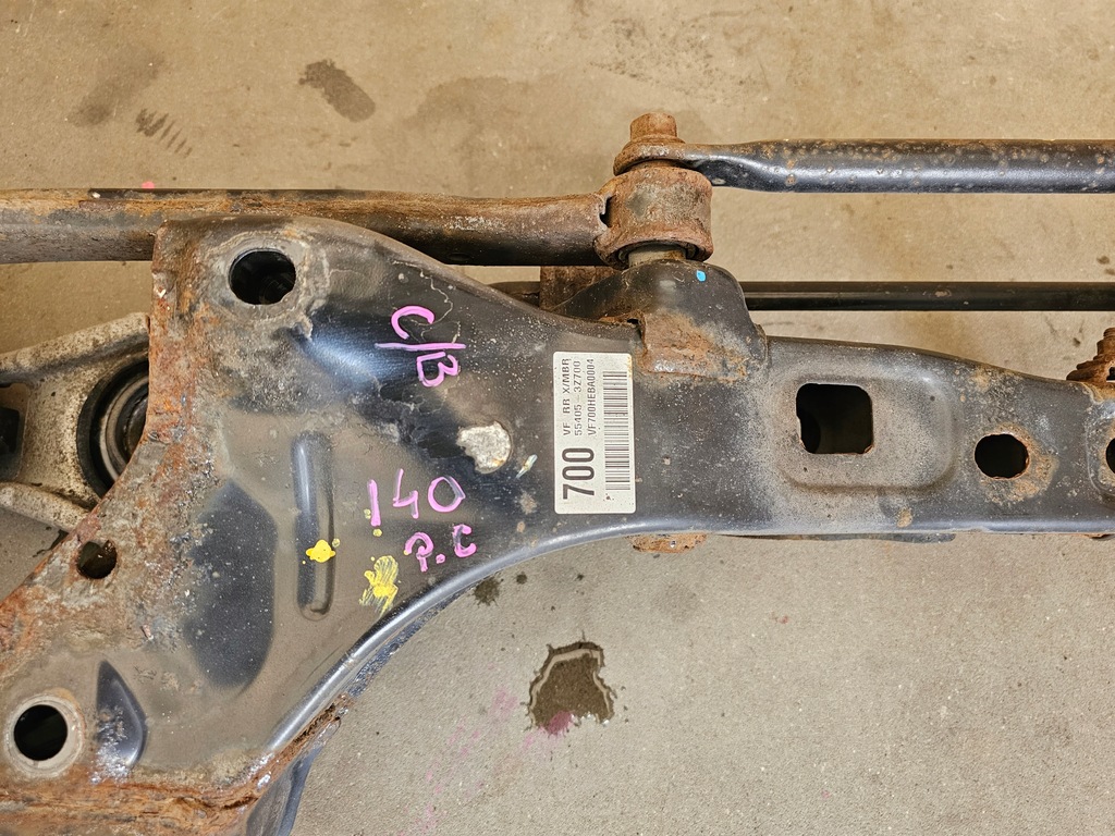 фото №8, Hyundai i40 kombi 2012- задня балка підвіска підрамник