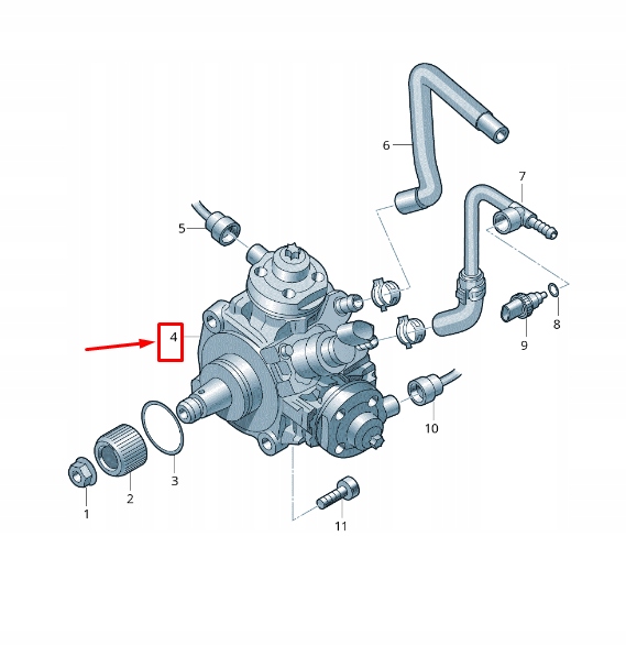 фото №2, Audi q5 fy high давление fuel насос 059130755df