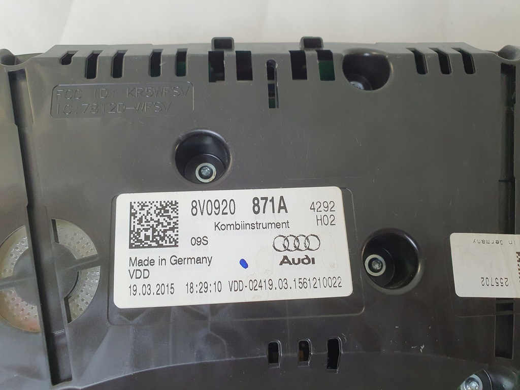 фото №5, Счетчик приборная панель приборы audi a3 8v 8v0920871a