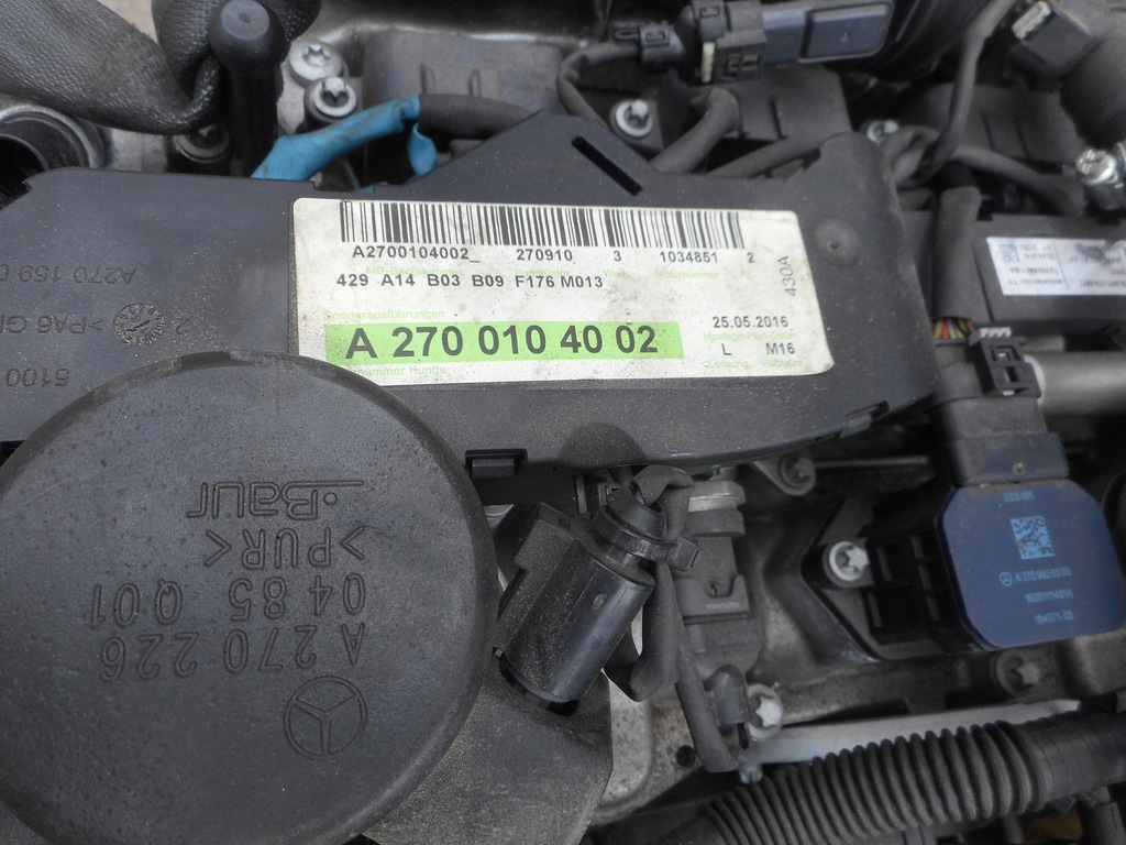 фото №8, Mercedes cla w117 gla w246 двигун 1,6 1.6 turbo m 270.910 70tys.km