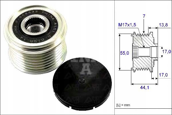 Ina шкив генератора subaru Цена