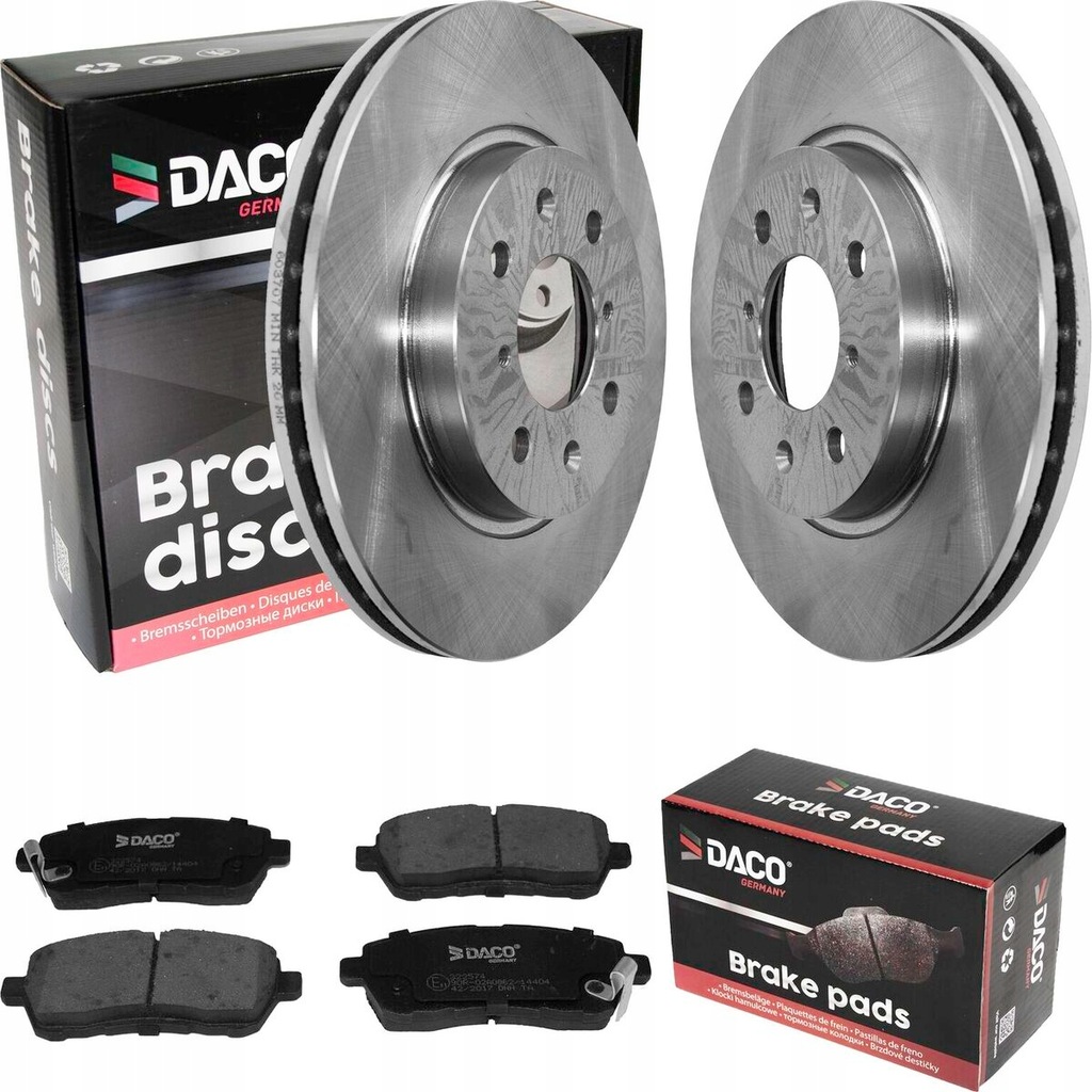 фото №1, Тормозные диски + тормозные колодки daco перед suzuki swift iv 2010-