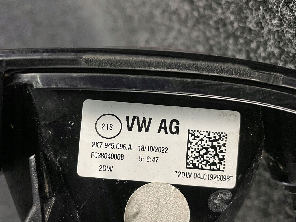 фото №9, Vw caddy iv 4 21- лампа правая задняя задняя 2k7945096a