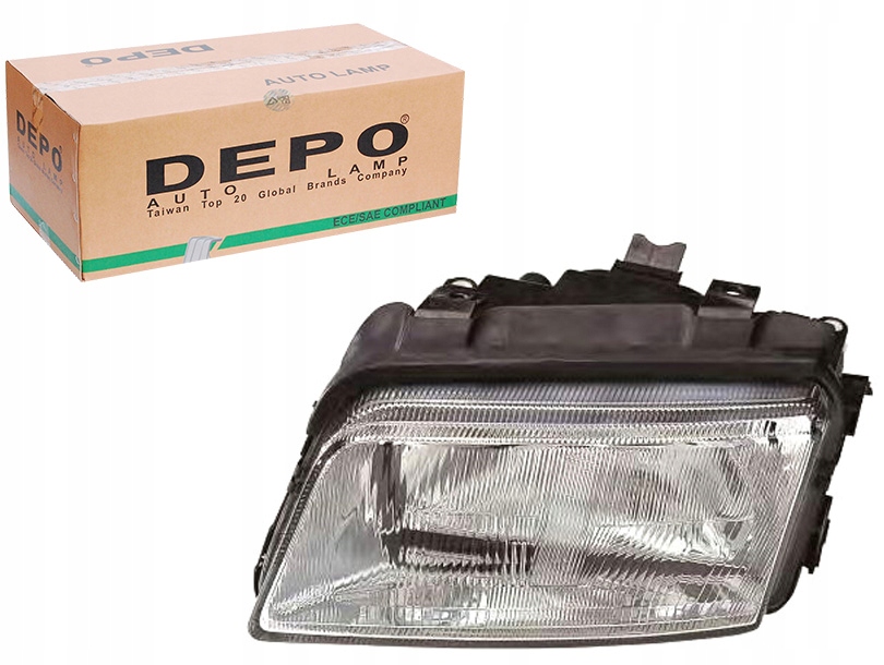 Купити Depo фара audi a4 h4 94-01 le depo